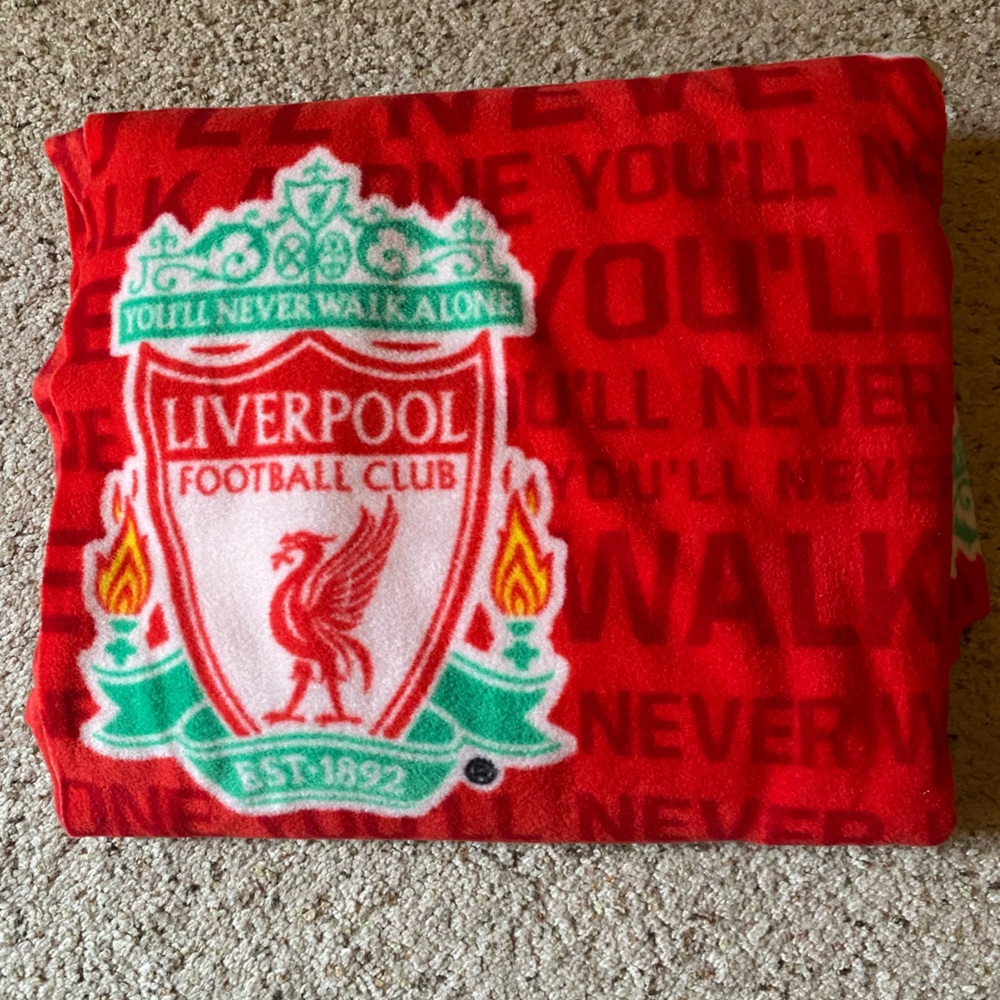 Liverpool Football Club Red Crest Fleece Material